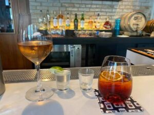 Drinks at Michigan City restaurant