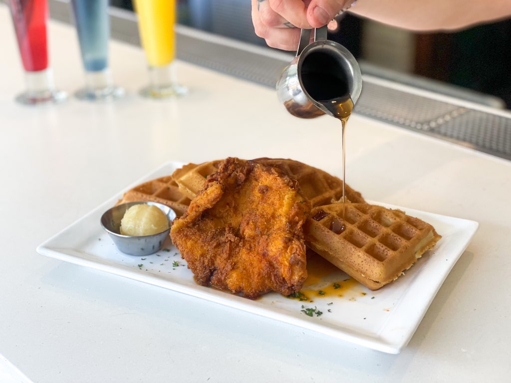 chicken and waffles for brunch
